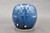 Dark Nuka Cobalt Orb Vase, roughly 4.5 in. tall by 4.5 in. wide (SK0599)