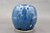 Dark Nuka Cobalt Orb Vase, roughly 4.5 in. tall by 4.5 in. wide (SK0599)