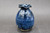 Dark Nuka Cobalt Bud Vase, roughly 4.5 in. tall by 3.5 in. wide (SK0603)