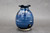 Dark Nuka Cobalt Bud Vase, roughly 4.5 in. tall by 3.5 in. wide (SK0603)