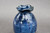 Dark Nuka Cobalt Bud Vase, roughly 4.5 in. tall by 3.5 in. wide (SK0603)