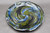 Dinner Plate, Neon Cosmic Spiral, 10.5" diameter, SK0604