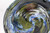 Dinner Plate, Neon Cosmic Spiral, 10.5" diameter, SK0604