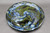 Dinner Plate, Neon Cosmic Spiral, 10.5" diameter, SK0605