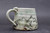 Espresso Mountain Mug w/Copper Green Accents Inspired by Northern Lights, roughly 6-8 oz. size (SK0613)
