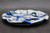 Dinner Plate, Splashy Experimental Style, roughly 8" wide (SK0645)