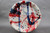Dinner Plate, Splashy Experimental Style, roughly 8" wide (SK0654)