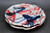 Pair Dinner Plates, Splashy Experimental Style, roughly 10.5" wide (SK0655)