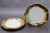 Pair of Salad Plate, Nuka Iron w/Copper Green, roughly 8" wide (SK0665)