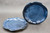 Pair of Salad Plates, Dark Nuka Cobalt, 8" diameter, (SK0667)