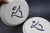 Pair of Mountain Dinner Plate, Nuka with Glaze Washes, 10.5" diameter, (SK0674)