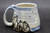 Mountain Mug, Water and Subtle Bird Design, roughly 14-15 oz. size (SK0687)