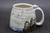 Mountain Mug, Water and Subtle Bird Design, roughly 14-15 oz. size (SK0688)
