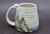 Mountain Mug, Water and Northern Lights Design, roughly 15-16oz. size (SK0689)