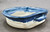 Oval, Medium Square Baker, Nuka Cobalt, roughly 2.5" Tall by 7.5" Wide Interior Dimensions Between Handles, and 10.5" Exterior Width Including the Handles (SK0700)