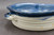 Large Square Baker, Nuka Cobalt, Roughly 3.5" Tall by 9.75" Wide on the Interior Dimensions, and 12.5" Exterior Width, Including the 2 Handles (SK0701)