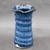 Spiral Vase, Dark Nuka Cobalt, roughly 7" tall by 3.5" wide (SK0705)