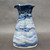 Flower Vase, Brushed Blue Pottery, roughly 7.5" tall by 4.5" wide (SK0706)