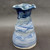 Flower Vase, Brushed Blue Pottery, roughly 7.5" tall by 4.5" wide (SK0706)