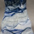 Flower Vase, Brushed Blue Pottery, roughly 7.5" tall by 4.5" wide (SK0706)
