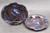 Pair of Stackable Salad Plates, Cosmic Spiral Glaze, 8" diameter, (SK0711)