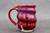 Spiral Ruby Red Mug w/Nuka Overlap, roughly 14-15oz. size (SK0734)