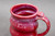 Spiral Ruby Red Mug w/Nuka Overlap, roughly 14-15oz. size (SK0734)
