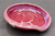 Ruby Red Spoon Rest with Nuka Rim, roughly 5.25" by 1.5" (SK0760)