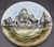 Mountain Dinner Plate, Clear with Glaze Washes, 10.5" diameter, (SK0765)