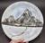 Mountain Dinner Plate, Clear with Glaze Washes, 10.75" diameter, (SK0768)