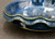 Dark Nuka Cobalt Spoon Rest, roughly 5" wide by 1.25" tall (SK0776)