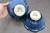 Pair of Stackable Bowls, Dark Nuka Cobalt, roughly 16oz size each (SK0783)