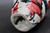 Splashy Red Spiral Mug, roughly 17-18oz size, (SK0792)