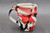Splashy Red Spiral Mug, roughly 15-16oz size, (SK0793)