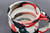 Splashy Red Spiral Mug, roughly 15-16oz size, (SK0793)