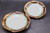 Pair of Nesting Salad Plates, Nuka Iron with Copper Style, roughly 8" wide each (SK0807)
