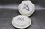 Pair of Nesting Salad Plates, Nuka Iron with Copper Style, roughly 8" wide each (SK0807)