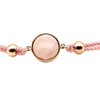 Bracelet Coton Cabochon Quartz Rose - LABISE