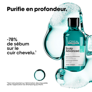 Shampooing Dermo-Purifiant Anti Gras Scalp Advanced L'Oréal 300ml - hairStore.fr