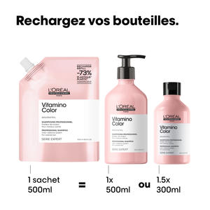 Éco-Recharge Shampooing Vitamino Color L'Oréal 500ml