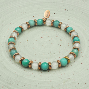 "Essence Féminine" - Amazonite - Pierre de lune