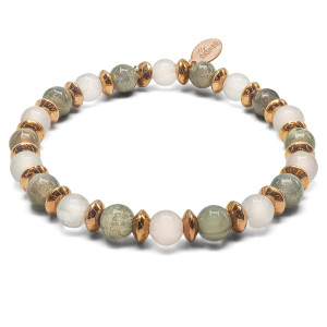"Libre comme l'Air" - Labradorite - Quartz Rose