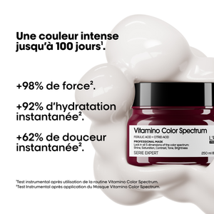 Routine fixateur de couleur Vitamino Color Spectrum L'Oréal - hairStore.fr