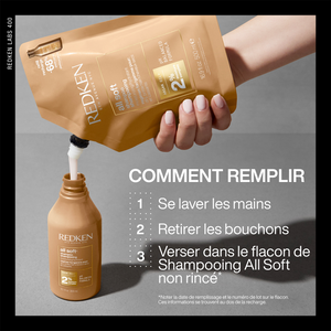 Recharge Shampooing  All Soft Redken 500ml-hairStore.fr