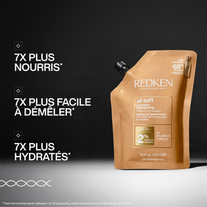 Recharge Shampooing  All Soft Redken 500ml-hairStore.fr