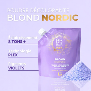 Poudre Décolorante BBHair Blond Nordic 8+ 500gr -hairStore.fr