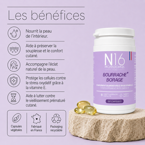 Bourrache Complément Alimentaire N16 Professionnel - hairStore.fr