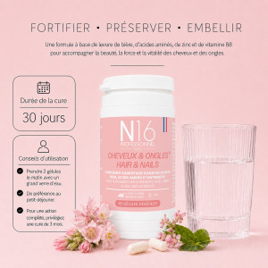 Cheveux & Ongles Complément Alimentaire N16 Professionnel - hairStore.fr