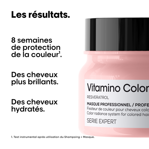 Vitamino Color Masque Pour Cheveux Colorés L'Oréal 250ml - hairStore.fr