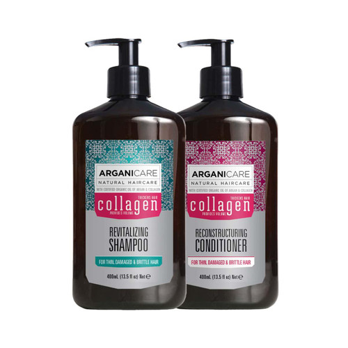 Duo Collagen Cheveux Fins Secs et Abîmés Arganicare